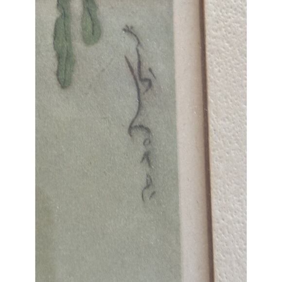 Elyse Ashe Lord Pencil signed etching “Concert”Framed Matted Antique - Picture 5 of 9